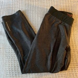 Nike Dri-Fit Speckled Grey And Black Capri Length Leggings Women's Large (1279)